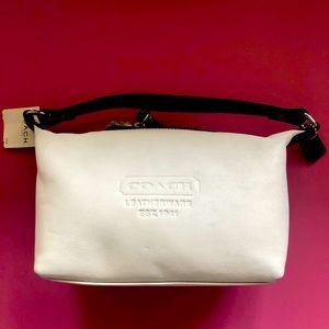 COACH white leather bag!